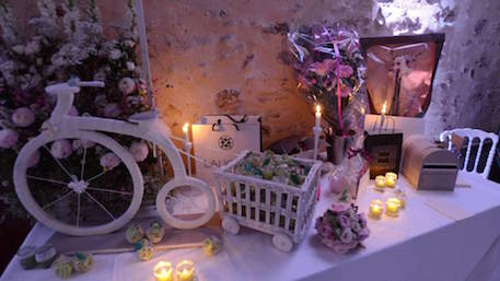 buffet avec bougies